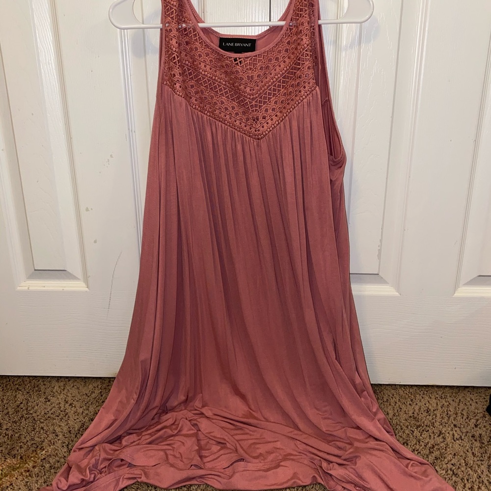 Blush plus size dress